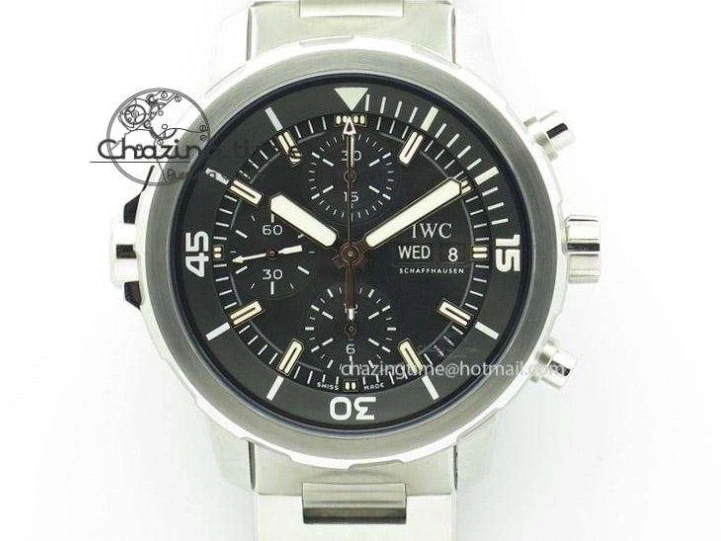 MIROTIME 0329 EasyMatch Aquatimer Automatic IW329004 V6F 1:1 Best Edition Blue Dial On SS Bracelet MIYOTA 7224